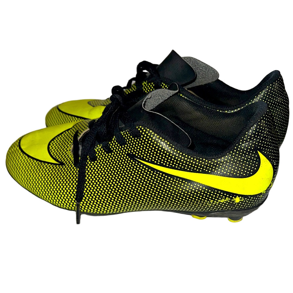 Nike Black and Yellow Soccer Cleats, Size 5.5